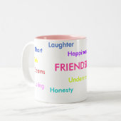 FREUNDSCHAFTS-TASSE ZWEIFARBIGE TASSE (Vorderseite Links)