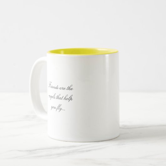 Freundschafts-Tassen Zweifarbige Tasse (Vorderseite Links)