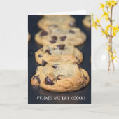 Freundschafts- und Schokoladenkekse Karte (Gelbe Blume)