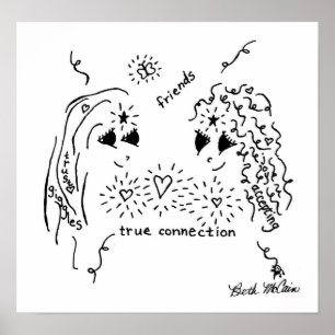 Freundschafts-"wahre Verbindungs-" Plakat