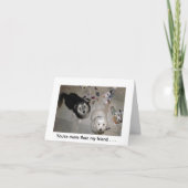 Freundschafts-Welpe-Spaß Karte (Vorderseite)