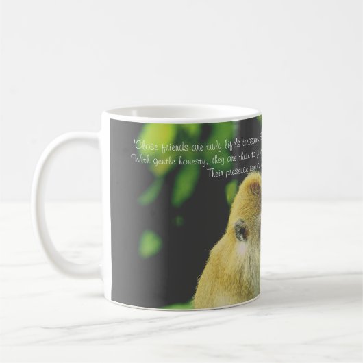 Freundschafts-Zitat durch Vincent van Gogh Kaffeetasse (Links)