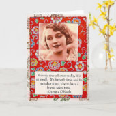 Freundschafts-Zitat-rote Karte Georgia O'Keefe (Gelbe Blume)