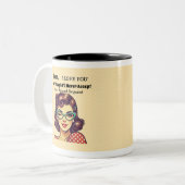 Freundschaftsanforderung der Mama Zweifarbige Tasse (Vorderseite Links)