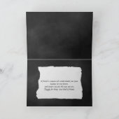 Freundschaftsangebot auf der Tafel Karte (Innenseite)