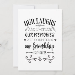 Freundschaftsangebot, aussagekräftiges, spezielles feiertagskarte