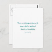 Freundschaftsangebot - Es gibt nichts auf dieser E Postkarte (Vorne/Hinten)