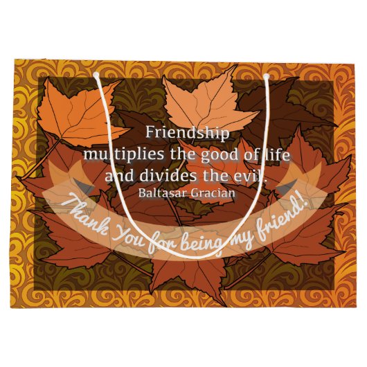 Freundschaftsangebot Große Geschenktüte (Rückseite)