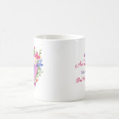 Freundschaftsangebot und Hübscher Blumenreath Kaffeetasse (Mittel)