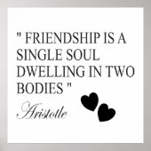 Freundschaftsangebot von Aristoteles Poster (Vorne)