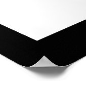 Freundschaftsangebot Zitat Schwarz-weiß gute Freun Poster (Ecke)