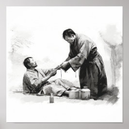 Freundschaftsanleihen: Japanisch hilft Freunden Po Poster