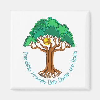 Freundschaftsbaum bietet Unterkunft und Wurzeln Magnet