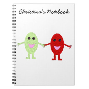 Freundschaftsbeeren für ein individuelles Notebook Notizblock