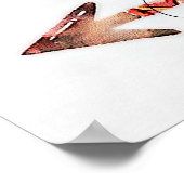 Freundschaftsblumenpfeifenposter Poster (Ecke)