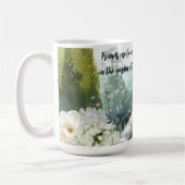 Freundschaftsbotschaft für Frauen im Blumengarten Kaffeetasse (Links)