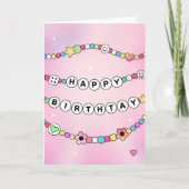 Freundschaftsbracelet Geburtstagskarte Einladung (Vorderseite)