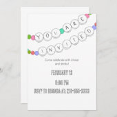 Freundschaftsbracelet Ladys Night Einladung (Vorne/Hinten)