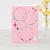 Freundschaftsbracelets-Klasse 2024 Abschluss Karte (Gelbe Blume)