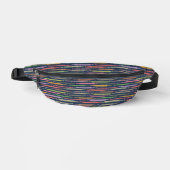 Freundschaftsbracelets-Muster auf Navy Blue Bauchtasche (Vorderseite)