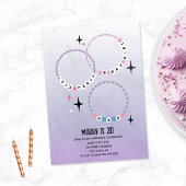 Freundschaftsbracelets zum Lila Geburtstag Einladung