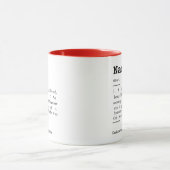 Freundschaftsdefinition, personalisiert, Freundsch Tasse (Zentrum)