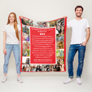 Freundschaftsempfehlung BESTE FREUNDIN 22 FotoCo Fleecedecke