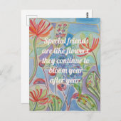 Freundschaftsempfehlung Postkarte (Vorne/Hinten)