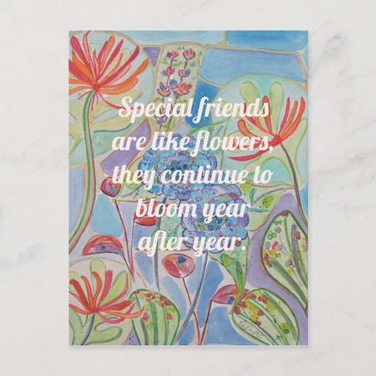 Freundschaftsempfehlung Postkarte (Vorderseite)