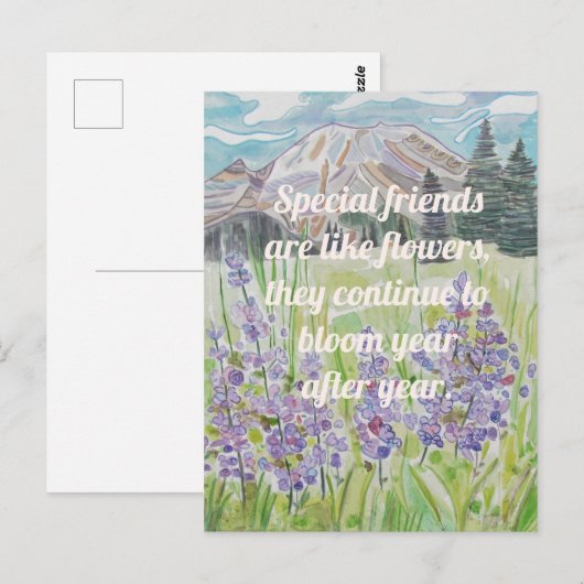 Freundschaftsempfehlung Postkarte (Vorne/Hinten)