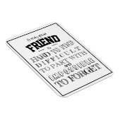 Freundschaftsempfehlung Vielen Dank, dass Sie das Magnet (Rechte Seite)