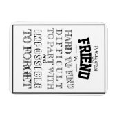 Freundschaftsempfehlung Vielen Dank, dass Sie das Magnet (Horizontal)