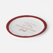 Freundschaftsfest Pappteller (Schrägansicht)