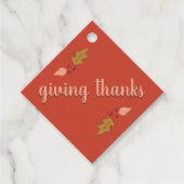 Freundschaftsfest | Red & Gold Geschenkanhänger (Vorderseite)