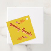 Freundschaftsfest | Rot und Gelb Geschenkanhänger (Beispiel)