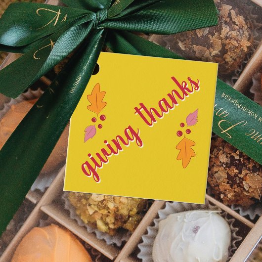 Freundschaftsfest | Rot und Gelb Geschenkanhänger