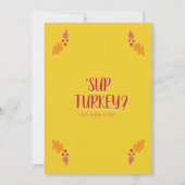 Freundschaftsfest | Rote und gelbe Einladung (Vorderseite)