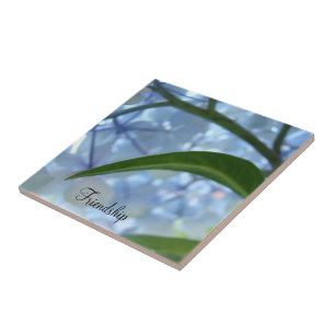 Freundschaftsfliesen Kunst Blaue Florale Hortensie Fliese