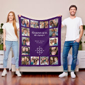 Freundschaftsfotografie Collage Fleece Blanket