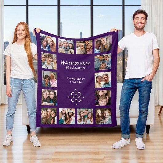 Freundschaftsfotografie Collage Fleece Blanket
