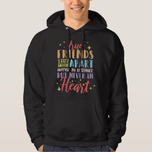 Freundschaftsfreunde aus großer Entfernung ziehen Hoodie