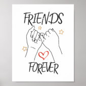 Freundschaftsfreundschaft für immer beste Freunde Poster (Vorne)