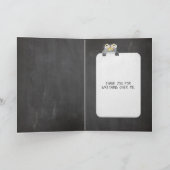 Freundschaftsgänseblümchen auf Tafel Karte (Innenseite)