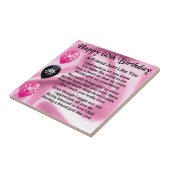 Freundschaftsgedicht - 60. Geburtstag Fliese (Seite)