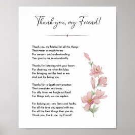 Freundschaftsgedicht, Das beste Angebot für Freund Poster