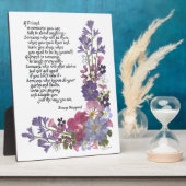 Freundschaftsgedicht Fotoplatte (Seite)