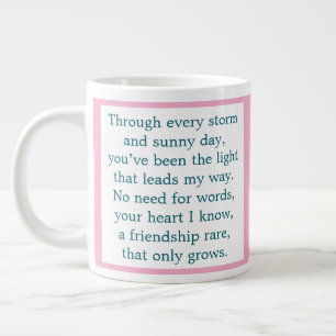 Freundschaftsgedicht Jumbo-Tasse