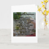 Freundschaftsgedicht Karte (Gelbe Blume)