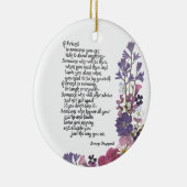 Freundschaftsgedicht Keramikornament (Rechts)