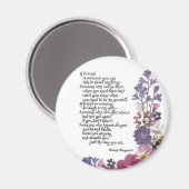 Freundschaftsgedicht Magnet (Vorderseite/Rückseite)